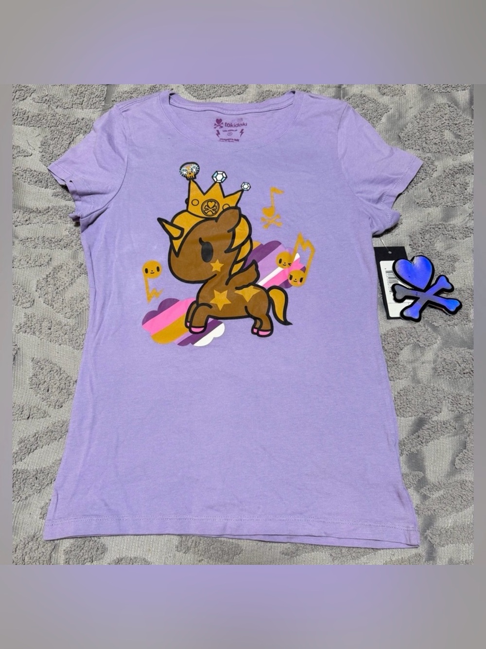 Tokidoki Prima Clouds Unicorno Tee Lavender Size Medium